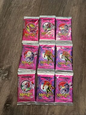 (9) MetaZoo Collectible Card Game Booster Packs - Pink/Magenta - Seance